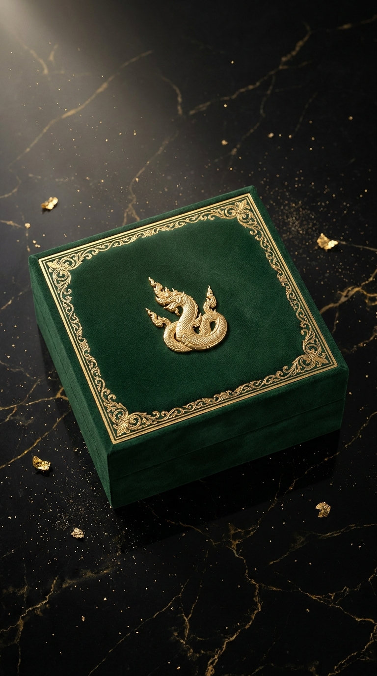 The KHONG members welcome kit, hand-finished in deep emerald