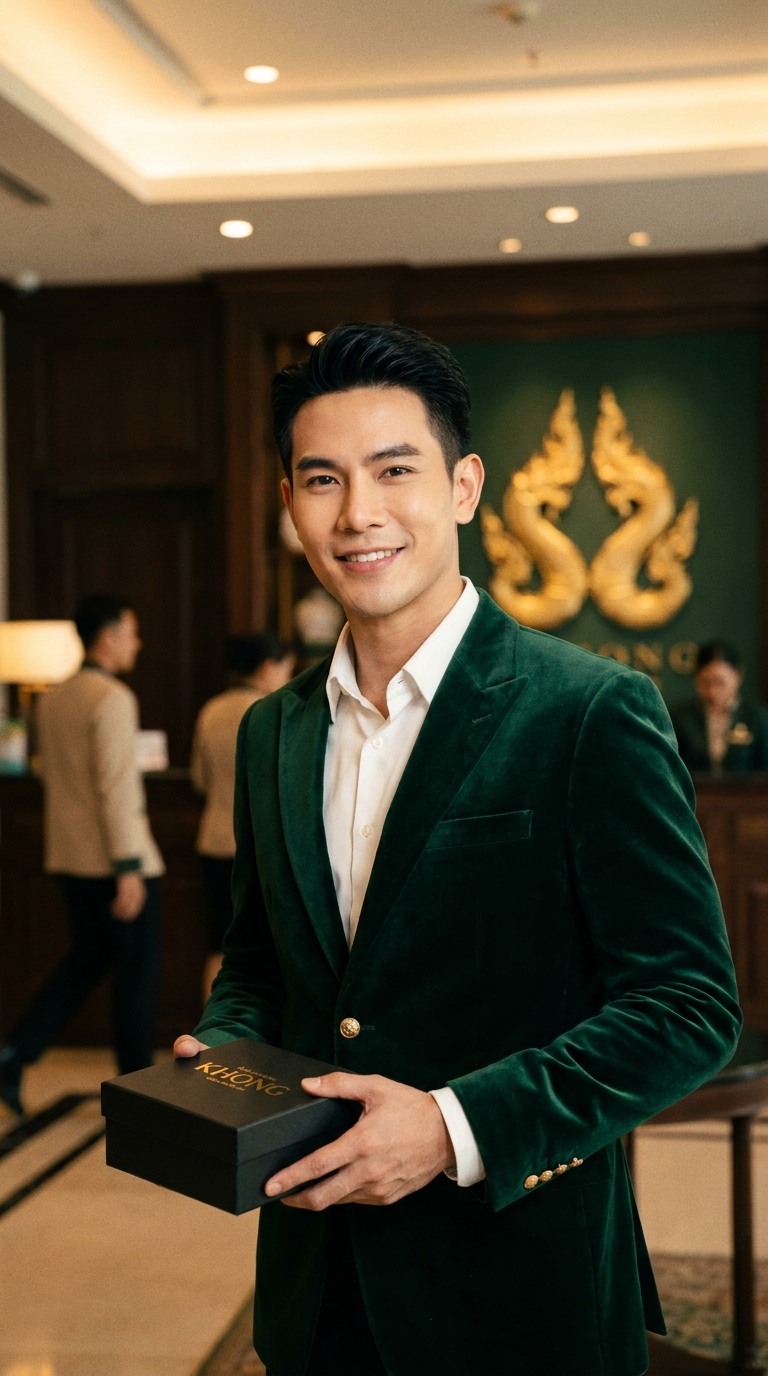 Member receiving the KHONG welcome kit